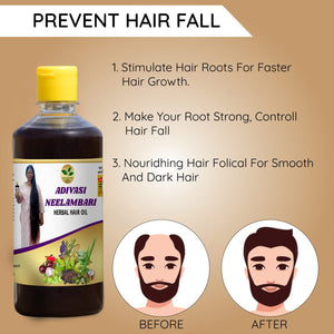 gh adi.250 Adivasi Neelambari hair oil All Type of Hair Problem Herbal  Natural Hair Oil 250 ML (pack of 1)